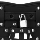 Shots-Ouch Xtreme Chastity Belt with Leg Straps Black