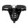 Shots-Ouch Xtreme Chastity Belt with Leg Straps Black