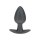 Ouch! Smooth Silicone Anal Plug Medium 7.9 cm ø 3.1 cm Black