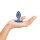 Ouch! Smooth Silicone Anal Plug Medium 7.9 cm ø 3.1 cm Blue
