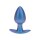 Ouch! Smooth Silicone Anal Plug Medium 7.9 cm ø 3.1 cm Blue
