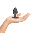 Ouch! Smooth Silicone Anal Plug Large 8.9 cm ø 3.5 cm Black