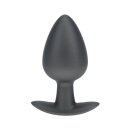 Ouch! Smooth Silicone Anal Plug Large 8.9 cm ø 3.5 cm Black