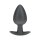 Ouch! Smooth Silicone Anal Plug Large 8.9 cm ø 3.5 cm Black
