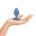 Ouch! Smooth Silicone Anal Plug Large 8.9 cm ø 3.5 cm Blue