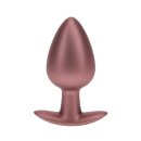 Ouch! Smooth Silicone Anal Plug Large 8.9 cm ø 3.5 cm Rose