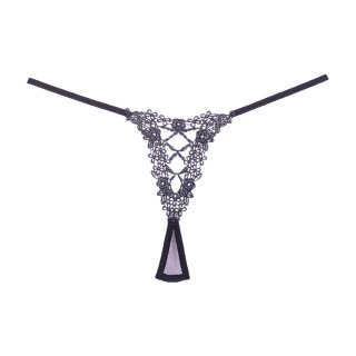 Allure Mesh Thong One Size Black