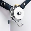 Kiotos Flat Chastity Device with Belt Silver