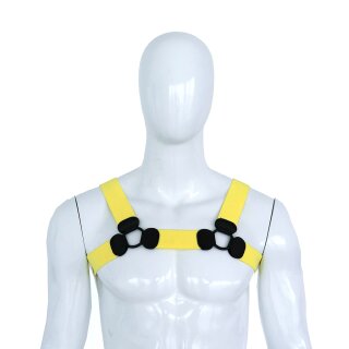 Kiotos Elastic Chest Harness L/XL Gelb 110–130 cm