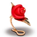 XR Brands rose candle with holder red