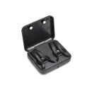 XR Brands Dark Grip Vibrating Nipple Clamps Black