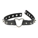 XR Brands Spiked Heart Choker Black