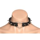 XR Brands Spiked Heart Choker Black