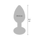 ToyJoy Anal Play Disco Diamond Plug Medium Silver 3,3 cm