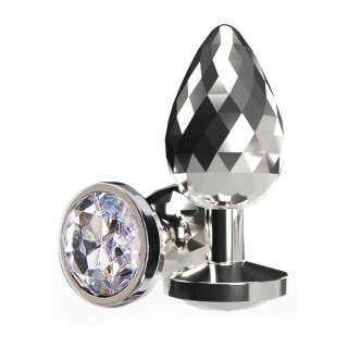 ToyJoy Anal Play Disco Diamond Plug Large Silver 3,85 cm