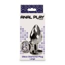ToyJoy Anal Play Disco Diamond Plug Large Silver 3,85 cm