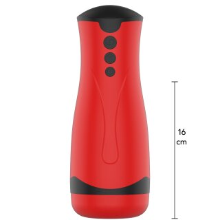 Hidden Desire Fusion X Super Suction Masturbator Red