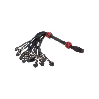 Hidden Desire Real Leather Cat O Nine Whip Studded 62 cm