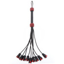 Hidden Desire Real Leather Roses Whip 64 cm