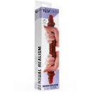 ToyJoy Get Real Silicone Foreskin Double Dong 35 cm Caramel skin tone