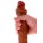 ToyJoy Get Real Silicone Foreskin Double Dong 46 cm Caramel skin tone