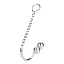 Mr. Steel Anal Hook Double Balls 40+40mm Silver