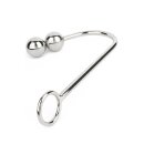 Mr. Steel Anal Hook Double Balls 40+40mm Silver