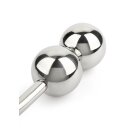Mr. Steel Anal Hook Double Balls 40+40mm Silver