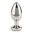 Mr. Steel Jewled Butt Plug Small Aqua 2,5 cm