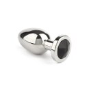 Mr. Steel Jewled Butt Plug Small Black 2,5 cm