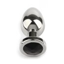Mr. Steel Jewled Butt Plug Small Black 2,5 cm