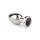 Mr. Steel Jewled Butt Plug Small Black 2,5 cm