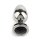 Mr. Steel Jewled Butt Plug Small Black 2,5 cm