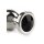 Mr. Steel Jewled Butt Plug Small Black 2,5 cm