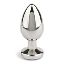 Mr. Steel Jewled Butt Plug Small Blue 2,5 cm