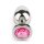 Mr. Steel Jewled Butt Plug Small Pink 2,5 cm