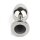 Mr. Steel Jewled Butt Plug Medium Black 3 cm
