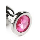 Mr. Steel Jewled Butt Plug Large Pink 3,8 cm