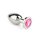 Mr. Steel Jewled Butt Plug Large Pink 3,8 cm