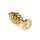 Mr. Steel Twister Butt plug Medium Gold 3 cm