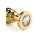 Mr. Steel Twister Butt plug Medium Gold 3 cm