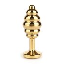 Mr. Steel Twister Butt Plug Large Gold 3,8 cm