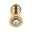 Mr. Steel Twister Butt Plug Large Gold 3,8 cm