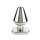 Mr. Steel Heavy Steel Butt Plug Small Silver 3,8 cm