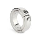 Mr. Steel Hinged Magnetic Cockring 40 mm Silver