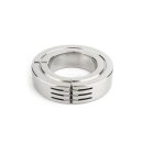 Mr. Steel Hinged Magnetic Cockring 40 mm Silver