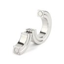 Mr. Steel Hinged Magnetic Cockring 40 mm Silver