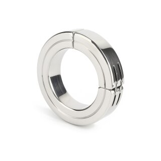 Mr. Steel Hinged Magnetic Cockring 50 mm Silver