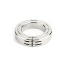 Mr. Steel Hinged Magnetic Cockring 50 mm Silver