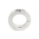 Mr. Steel Hinged Magnetic Cockring 50 mm Silver
